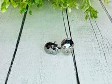 Load image into Gallery viewer, Rhinestone Skull Studs