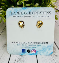 Load image into Gallery viewer, Rhinestone Skull Studs