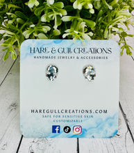 Load image into Gallery viewer, Rhinestone Skull Studs