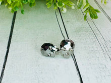 Load image into Gallery viewer, Rhinestone Skull Studs