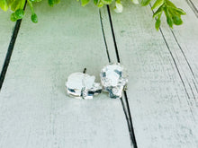 Load image into Gallery viewer, Rhinestone Skull Studs