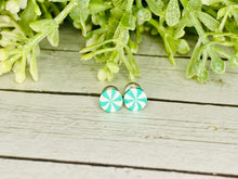 Load image into Gallery viewer, Little Peppermint Cutie Earrings - 5 mm