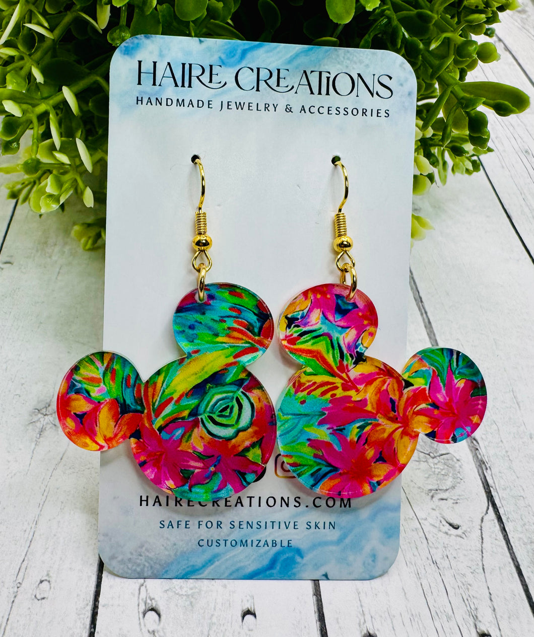 Tropical Vibes Mouse Dangles