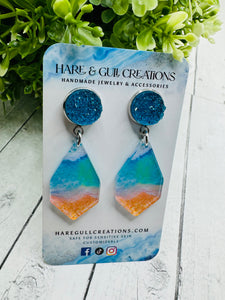 Beach Vibes Druzy Dangles