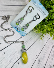 Load image into Gallery viewer, “Yes, I’ve always been green” Necklace &amp; Earring Set
