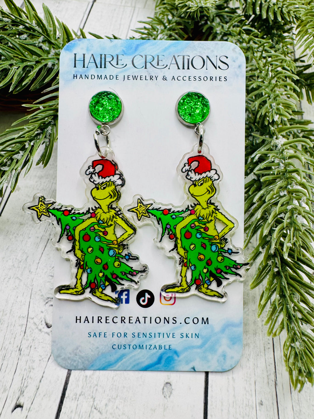 Grump Steals Christmas Dangles