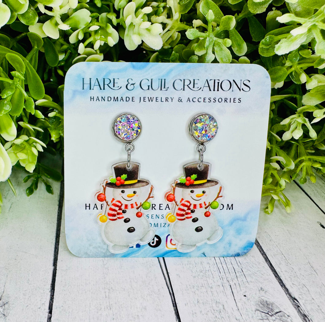 Dancing Snowman Dangles