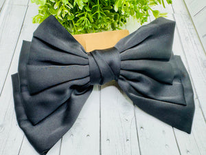 Classic Black Bow Hair Clip