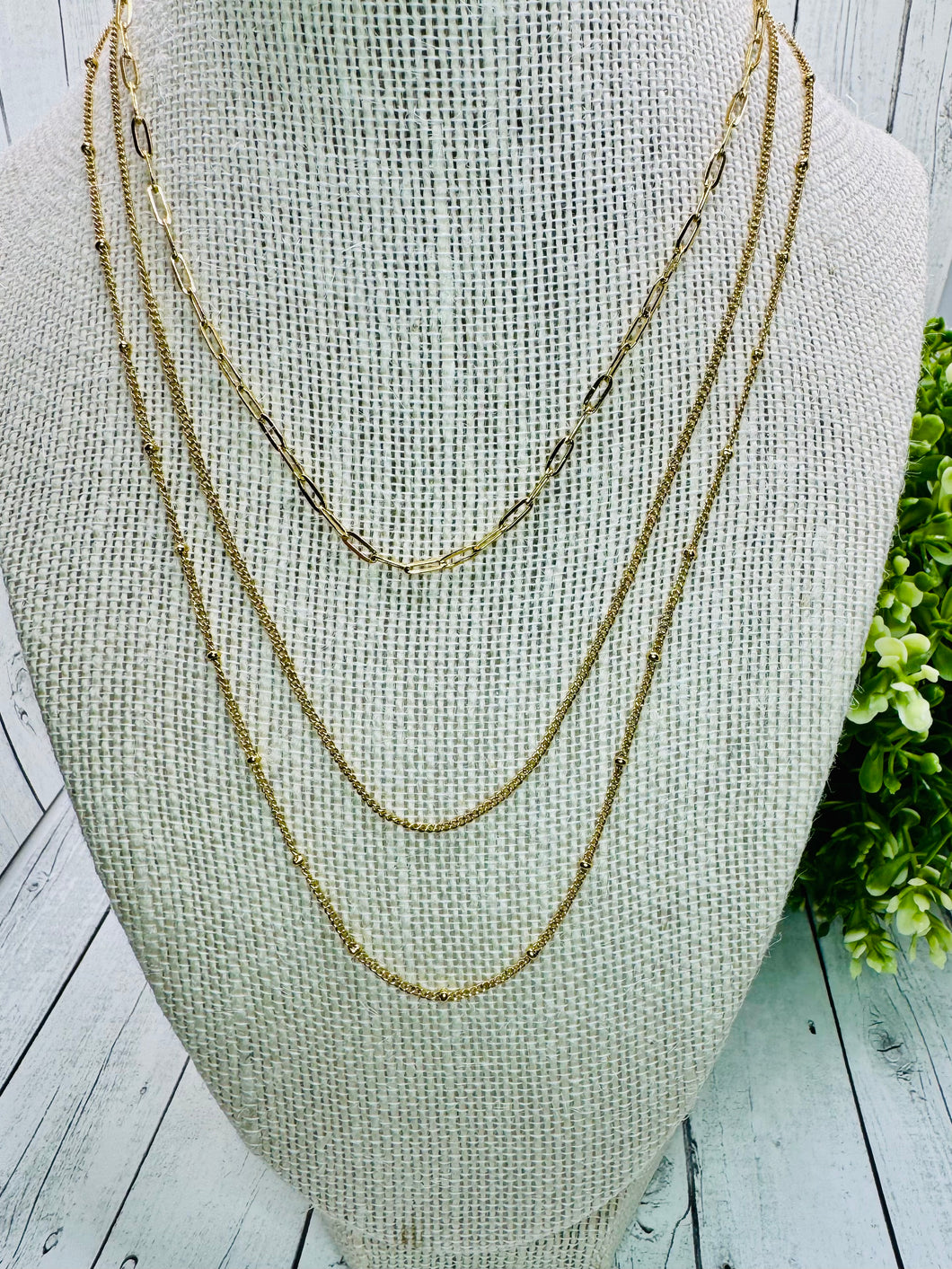 Triple Layer Waterproof 💦 Necklace Stack