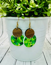 Load image into Gallery viewer, Clover Field &amp; Wood ☘️ Dangles
