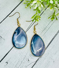 Load image into Gallery viewer, Genuine Blue Abalone Shell Earrings
