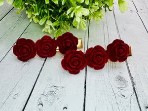 Rose Hair Clips