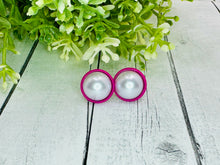 Load image into Gallery viewer, Pretty in Pink Pearl Studs - 12 mm
