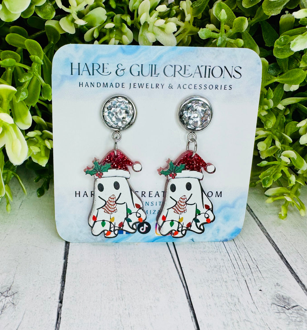 Boo-jee Holiday Ghost 👻 Dangles