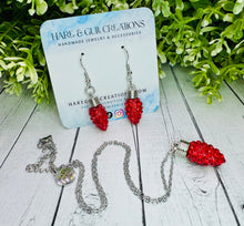 Load image into Gallery viewer, Let’s Get Lit! Earrings &amp; Necklace Set
