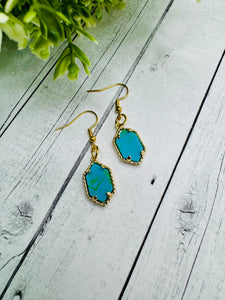 Blue Howlite Necklace & Earrings