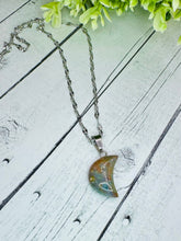 Load image into Gallery viewer, Crysocholla Moon Stone Necklace
