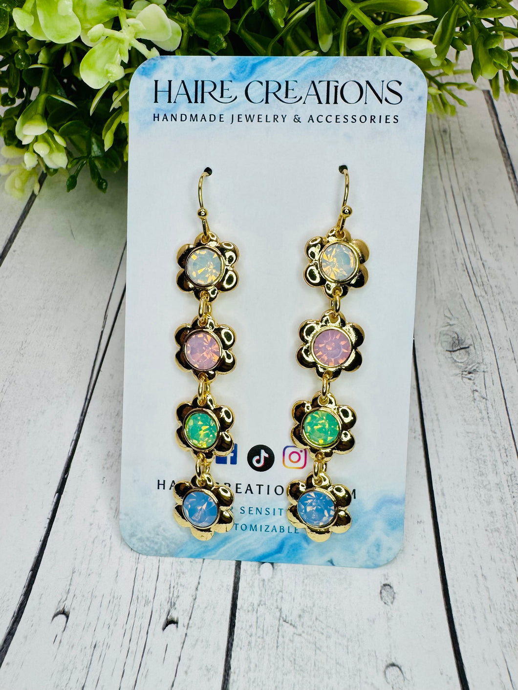 Radiant Blooms Dangles