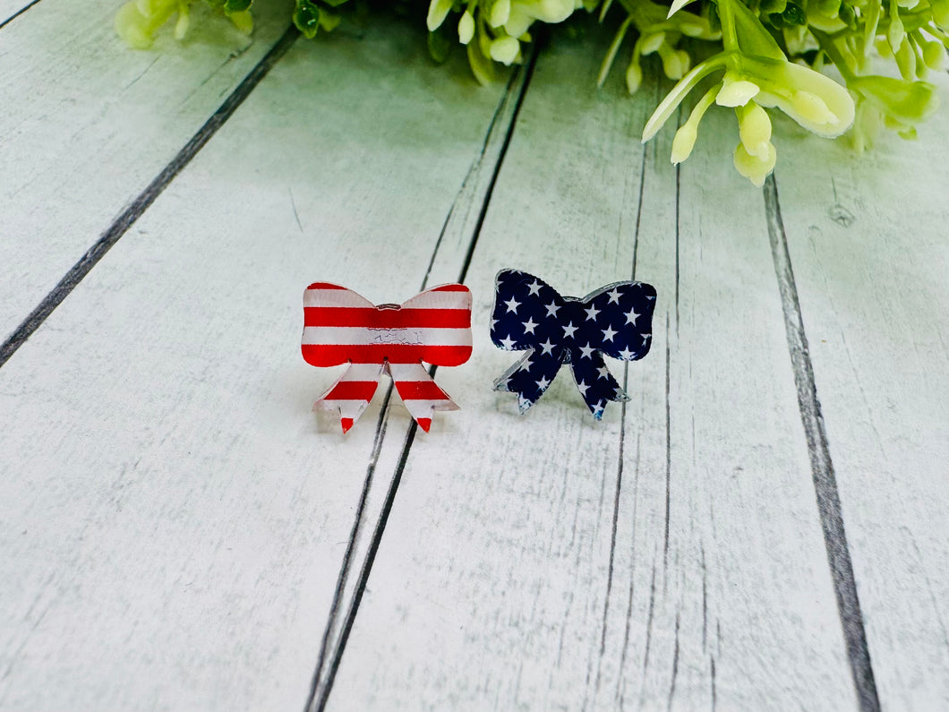 Americana Bow Earrings