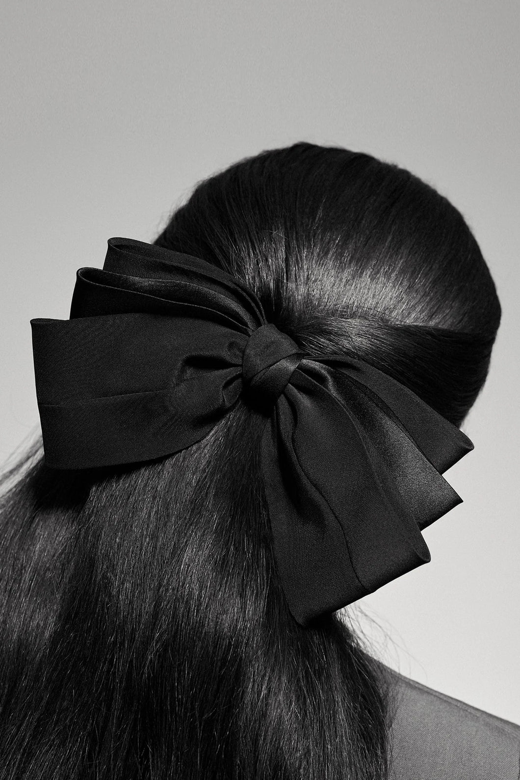 Classic Black Bow Hair Clip