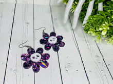 Load image into Gallery viewer, Flower Skull Acrylic Dangles
