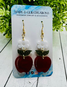 Apple Picking Acrylic Dangles