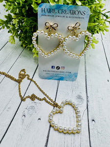 Keeper of the Sea - Pearl Heart Necklace