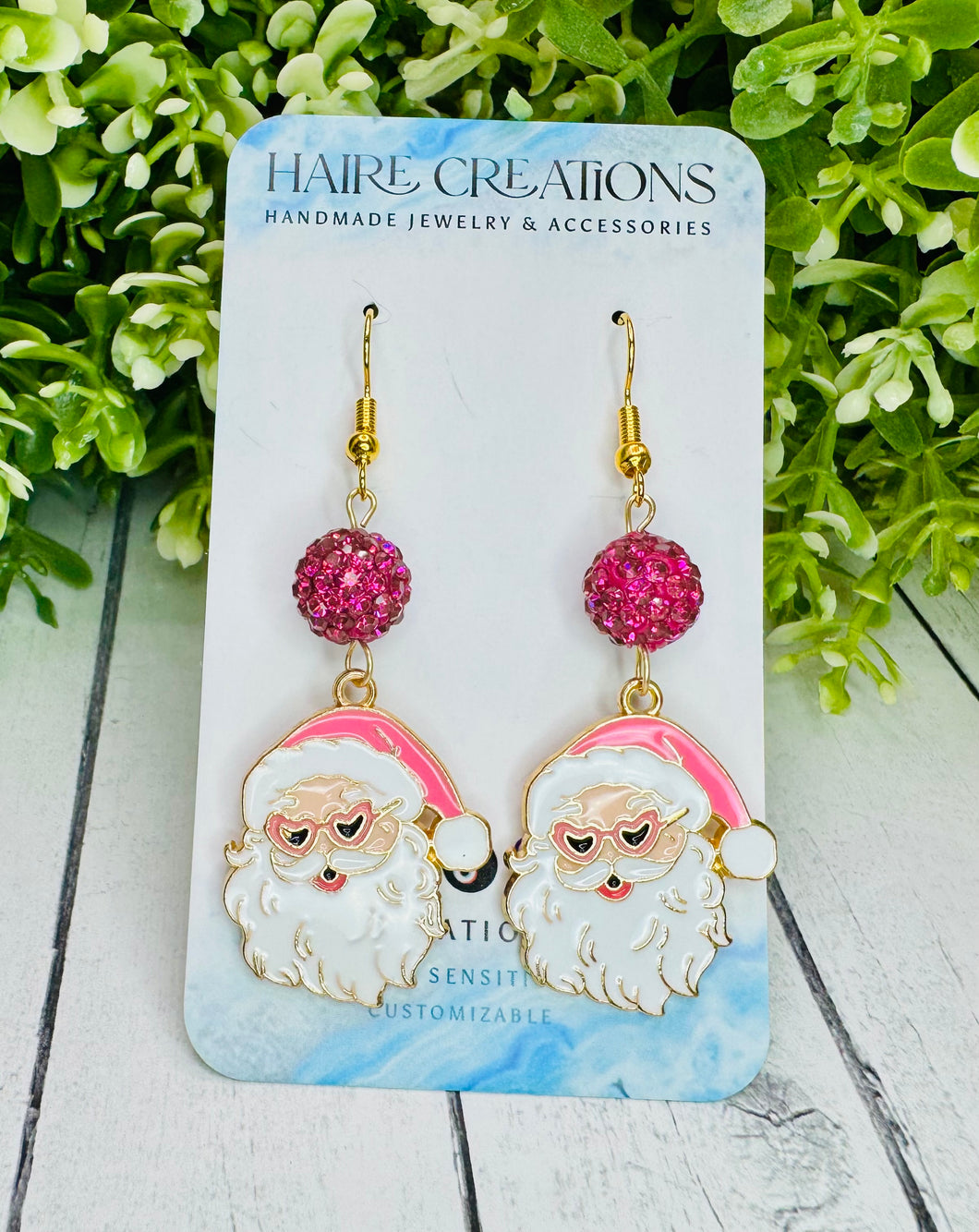 Retro Santa Dangles