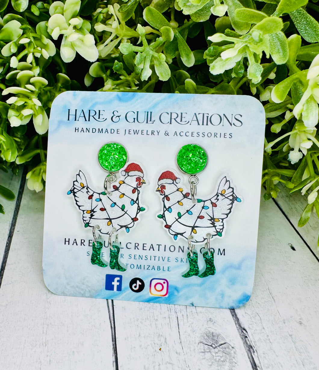 Christmas Hen Dangles