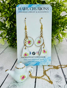 Tea Time - Necklace & Earring Set (sold individually)