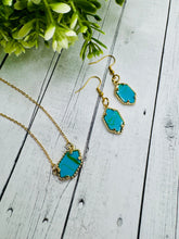 Load image into Gallery viewer, Blue Howlite Necklace &amp; Earrings
