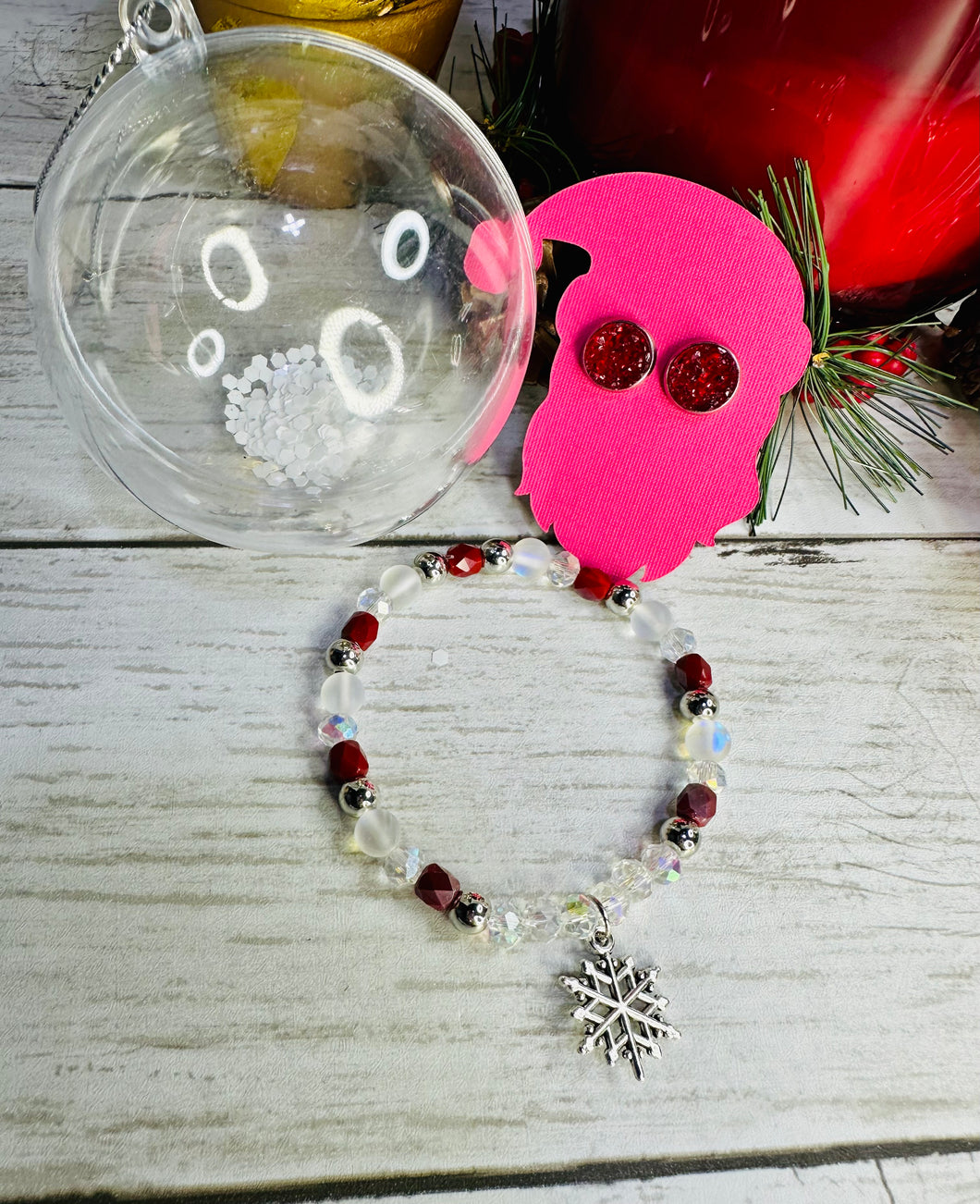 Ready to Gift Ornaments w/ earrings & bracelet inside!