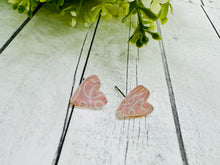 Load image into Gallery viewer, Love Story Acrylic Heart Studs

