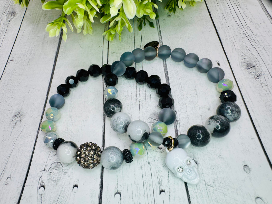 Skully Genuine Bracelet Stack