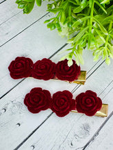 Load image into Gallery viewer, Rose Hair Clips
