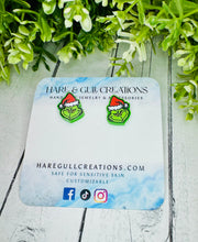 Load image into Gallery viewer, Ba Humbug Grump Studs
