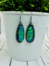 Load image into Gallery viewer, Green Fire Opal Dangles
