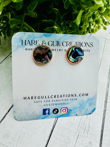 Genuine Abalone Shell Earrings