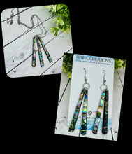 Load image into Gallery viewer, Designer Inspired Abalone Shell Necklace &amp; Earrings Set
