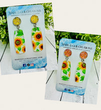 Load image into Gallery viewer, Sunflower 🌻 Acrylic Dangles
