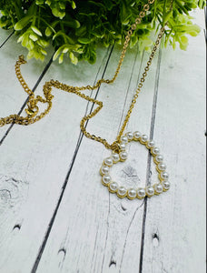 April K - add heart necklace