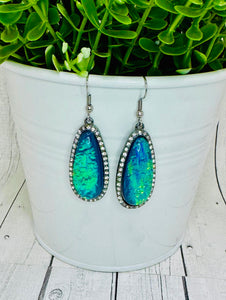 The Ella -Fire Opal Earrings