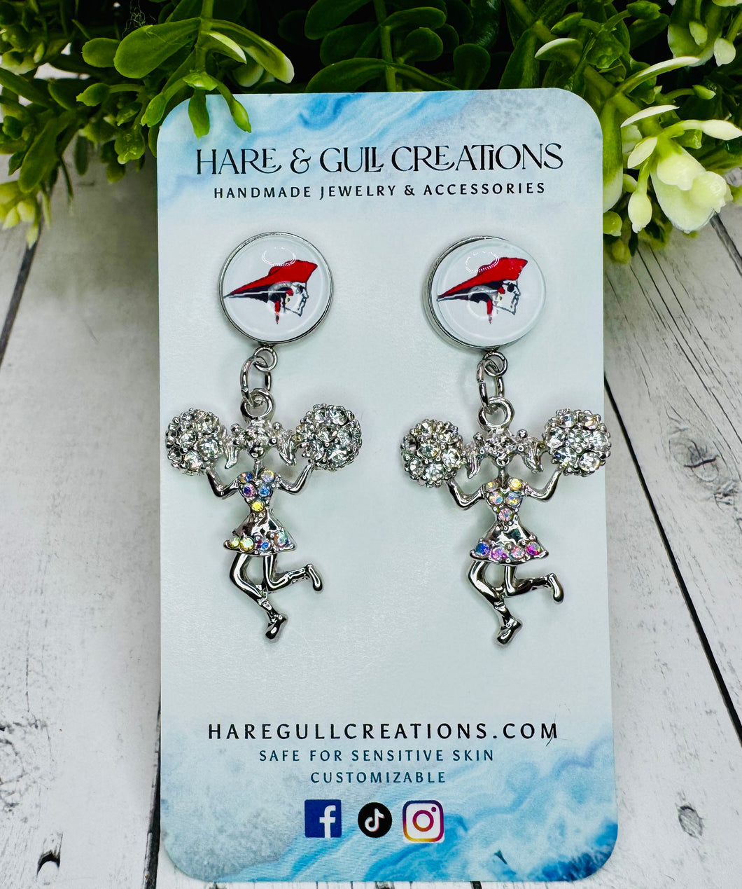 Perry Pirate Cheerleader 📣 Earrings