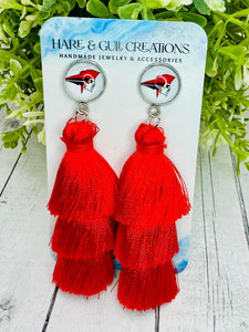 Perry Pirates Red Tassel Dangles