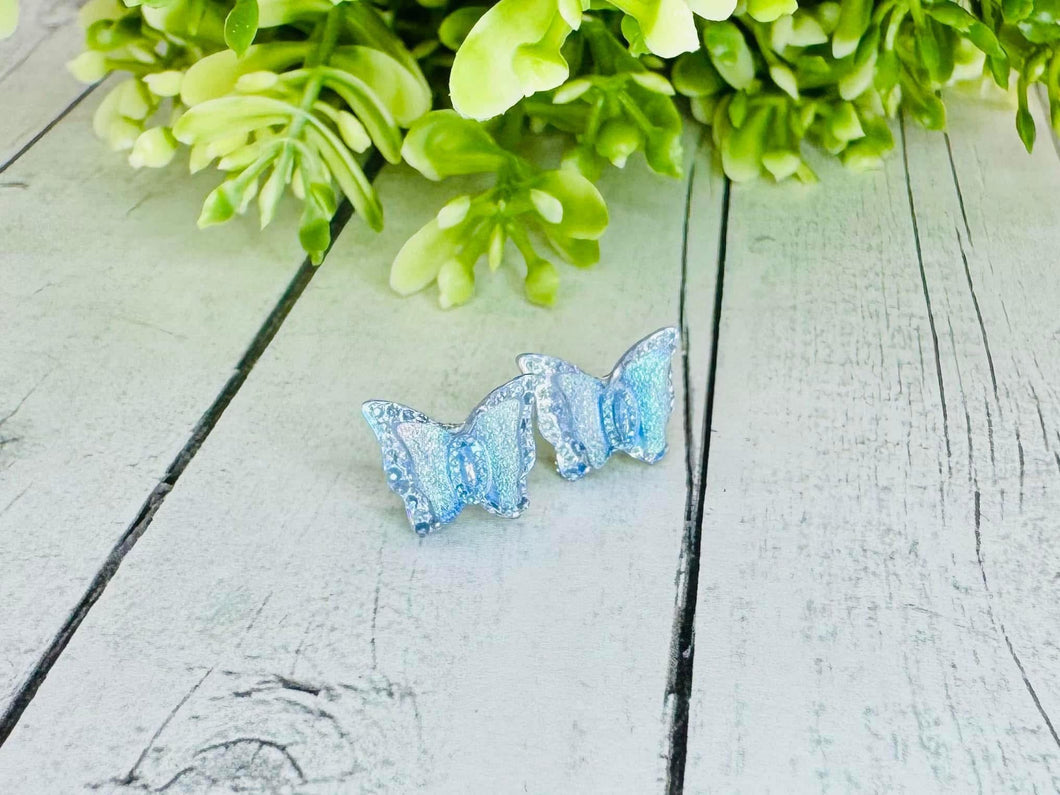 Druzy Butterfly Studs