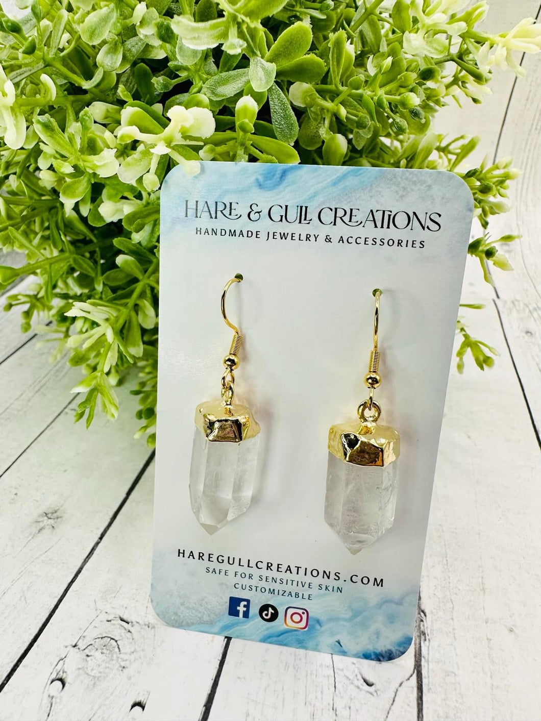 Quartz Crystal Earrings