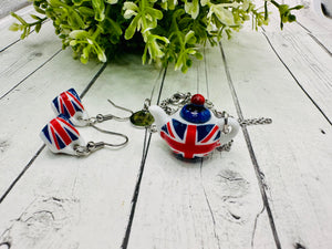 High English Tea Necklace & Earring Set (sold individually)