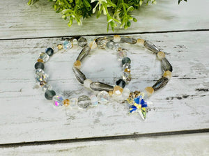 Starfish crystals Necklace & bracelet Set