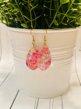 Load image into Gallery viewer, Pink Hibiscus Acrylic Dangles
