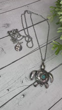 Load and play video in Gallery viewer, Turquoise Sea Turtle Necklace
